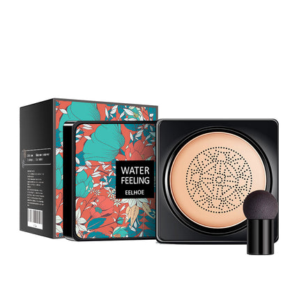 Water Feeling BB Cream, Mushroom Air Cushion To Cover Blemishes Waterproof Sweat Resistant Makeup Cushion BB Cream