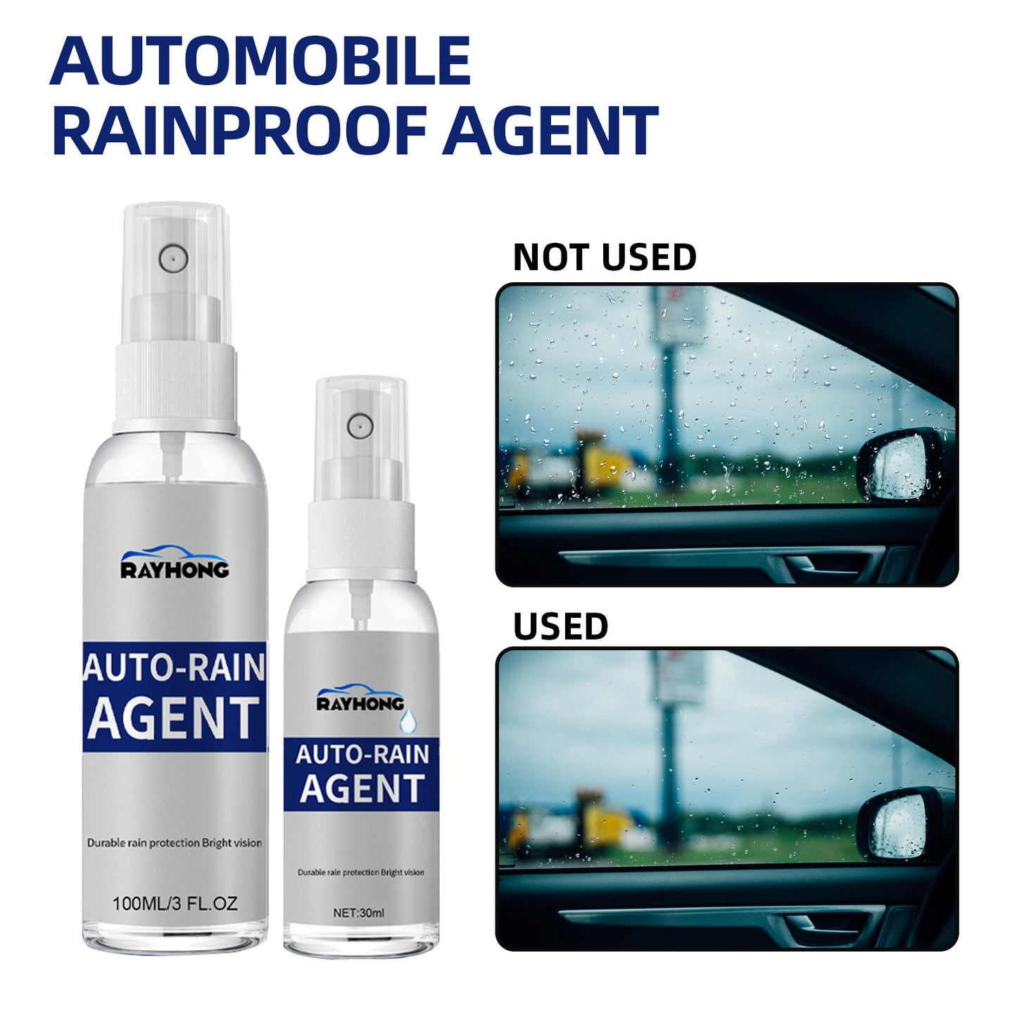 Auto-Rain Agent, Car Windshield Cleaning Anti Rain Anti Fog Car Paint With Water Coating Agent For Optical Drive