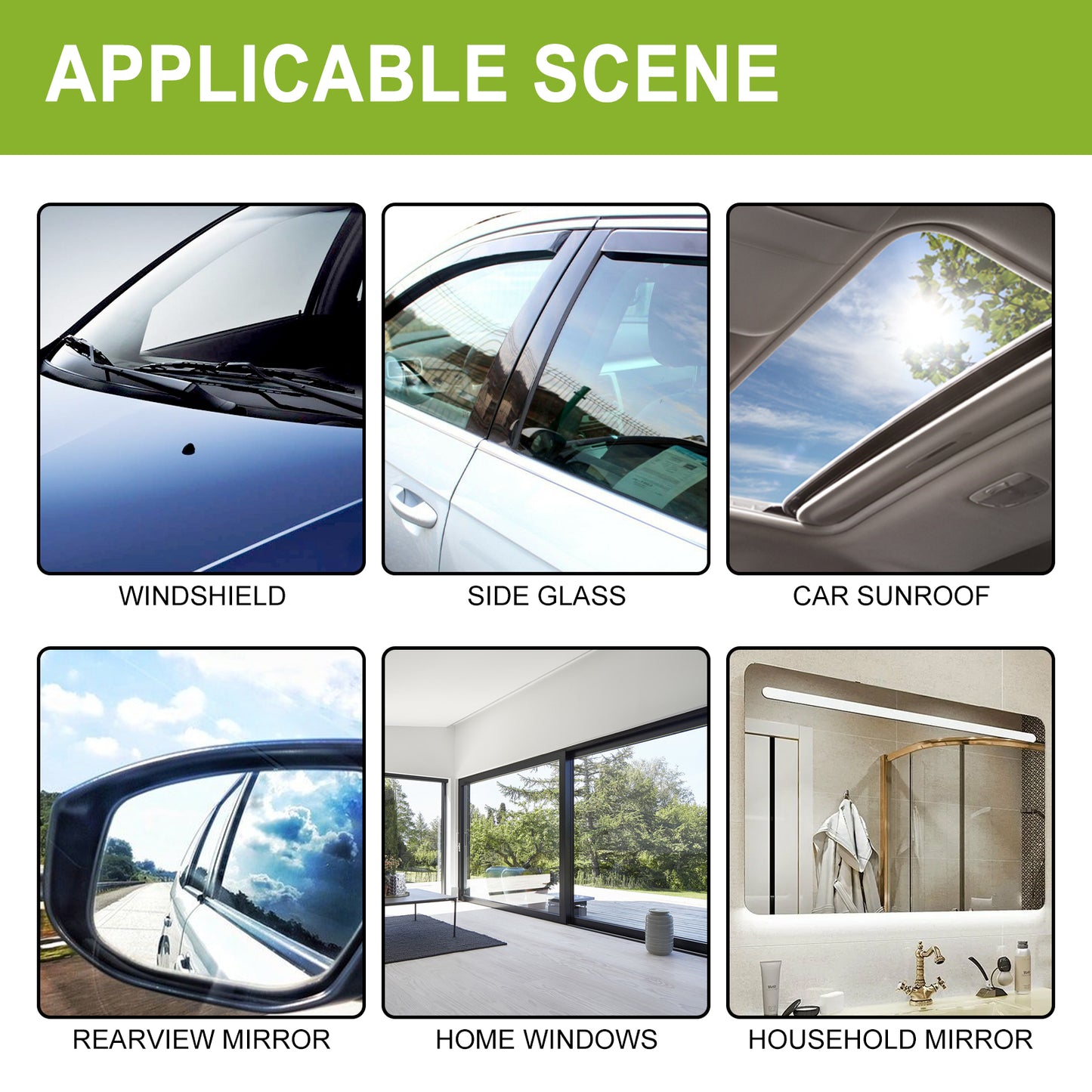 Car Glass Oil Film Cleaner, Windshield Maintenance To Remove Oil Rain And Fog Cleaning Agent