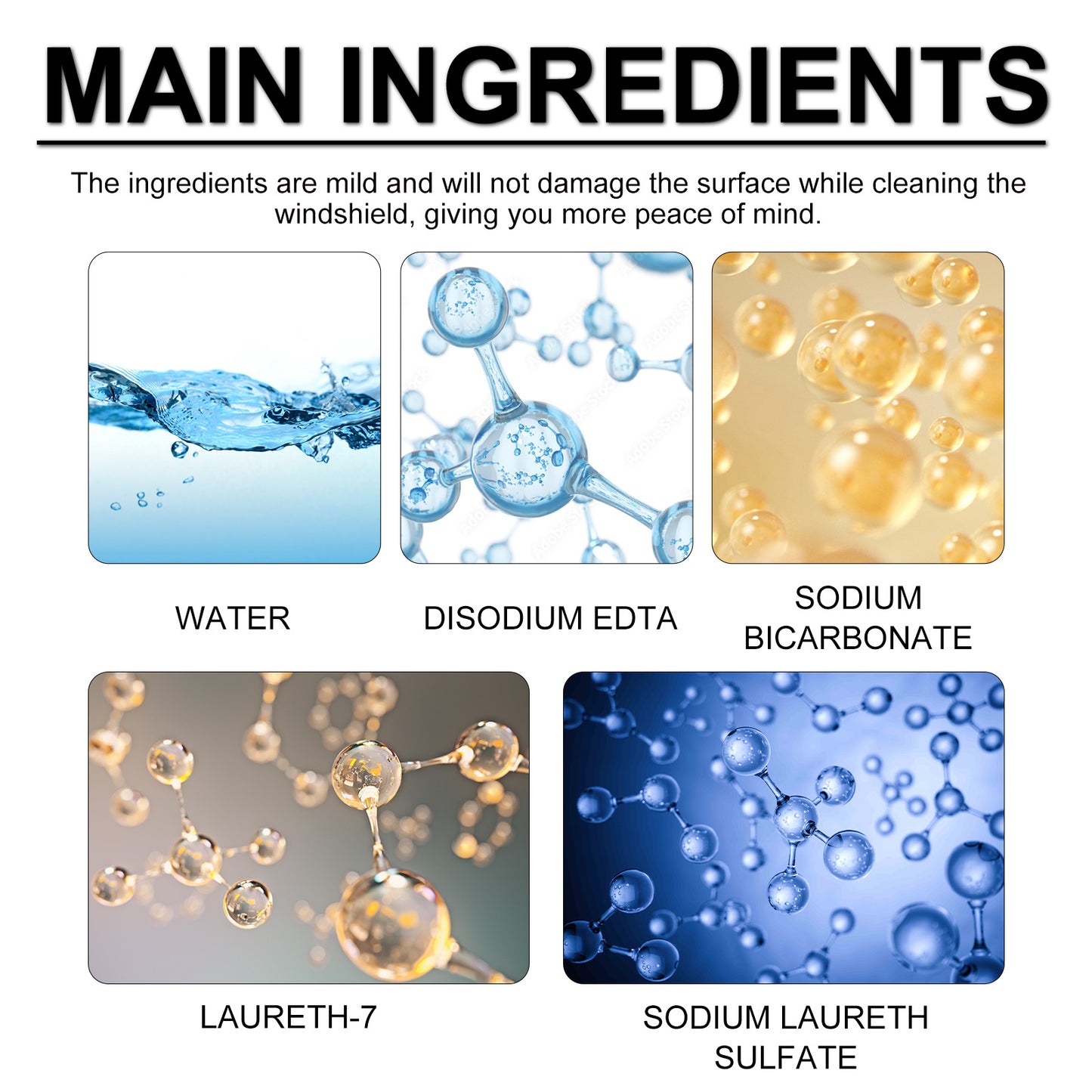 Oil Film Cleaner, Car Glass Stains Water Cleaning Care Car Cleaning Agent