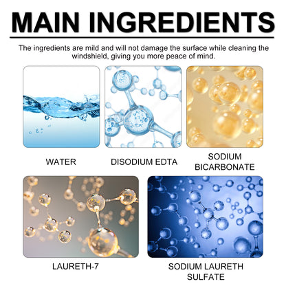Oil Film Cleaner, Car Glass Stains Water Cleaning Care Car Cleaning Agent