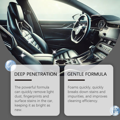 Rayhong Car Interior Cleaner, Seat Ceiling Instrument Panel Wash Free Decontamination Foam Cleaner