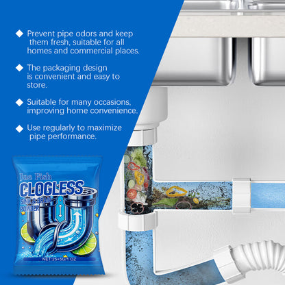 Drain Remover Kitchen Toilet Drain Powder Oil Clogging Deodorant Cleaning Remover