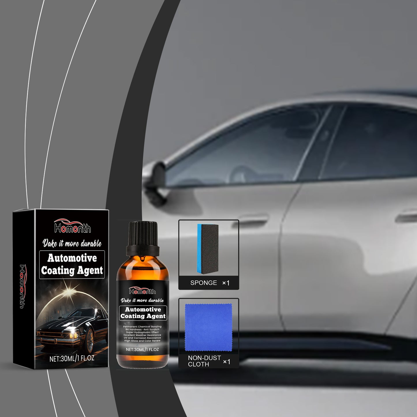 Automotive Nano Coating Agent Automotive Gloss, Waterproof, Antifouling And Protective Paint Car Surface Reconditioning Coating Agent