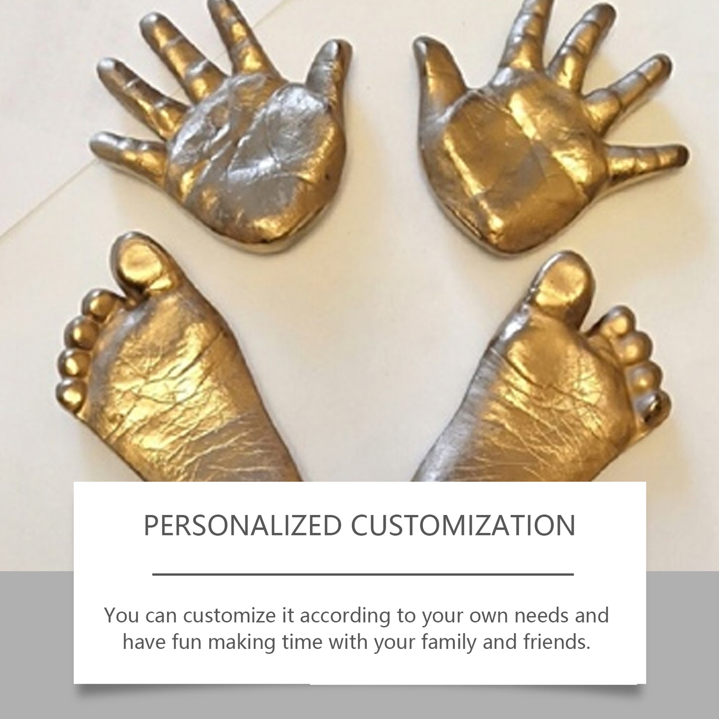 Hand Model Powder Set Model Diy Hand Souvenir 3d Clone Hand Model Toy Gift