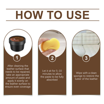 Leather Scratch Repair Cream, Leather Bag Sofa Leather Shoes Nourishing Cream Care Cleaning Cream