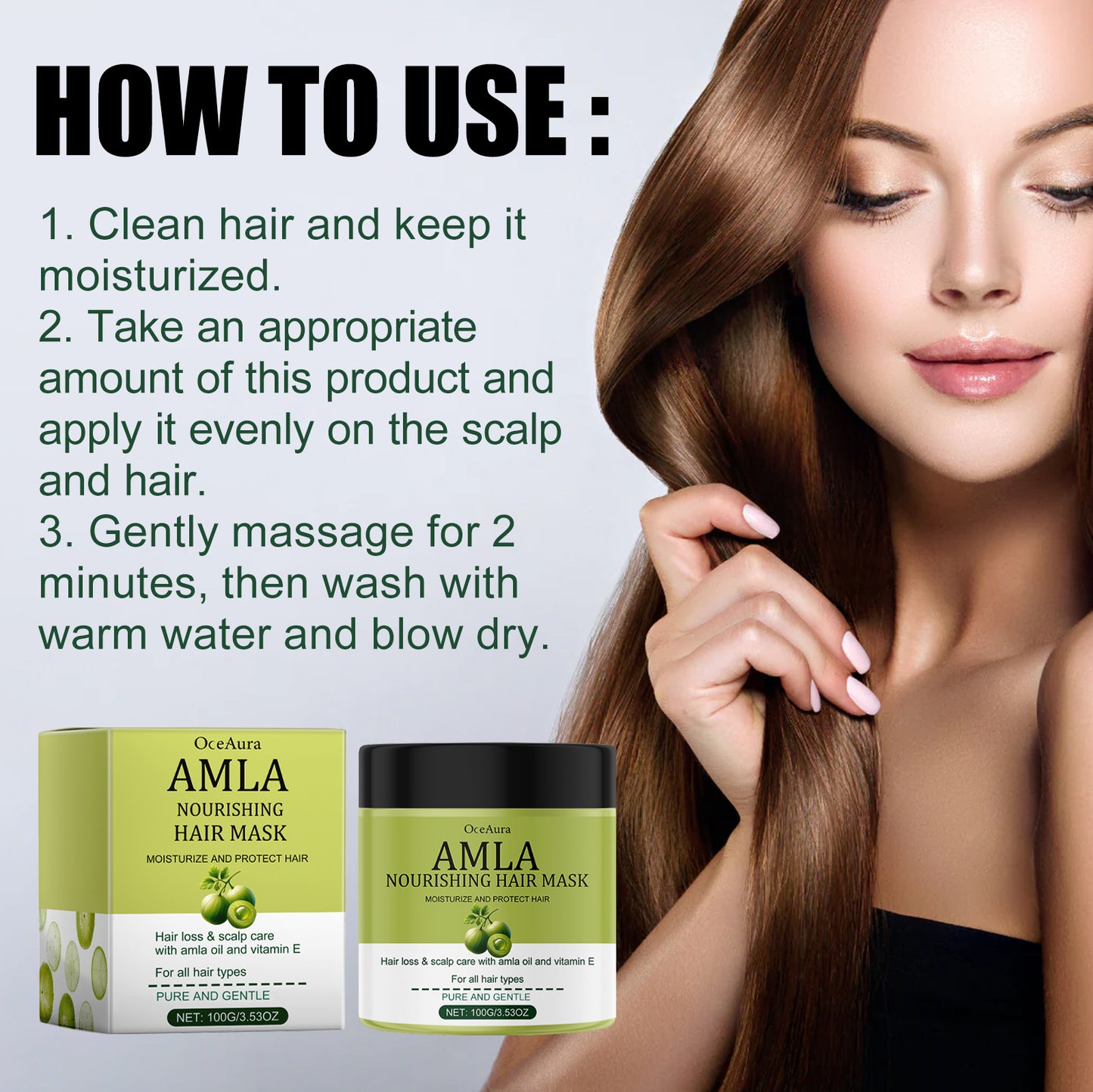 Moisturizing Hair Mask, Moisturize And Smooth Hair And Repair Dry Hair End And Split Hair Mask