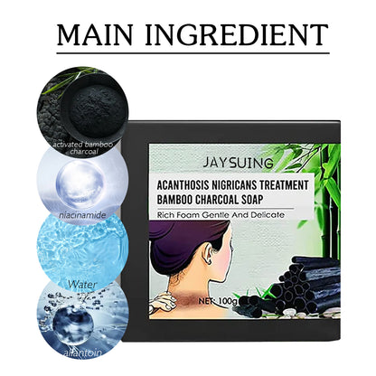 Jaysuing Underarm Whitening Soap, Clean And Repair Dark Skin Acanthosis Nigricans Moisturizing Whitening Beauty Soap