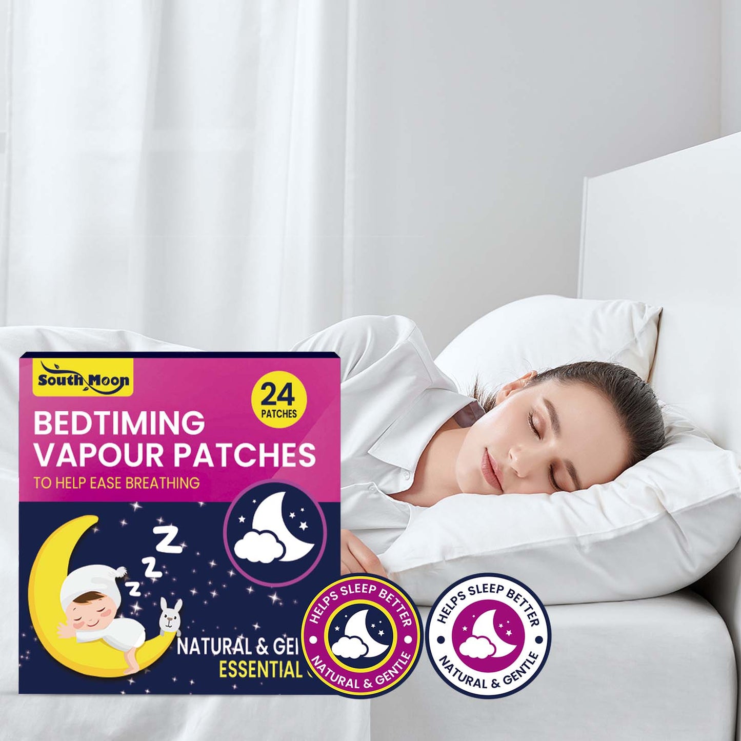 Bed Timing Vapour Patches, Care For Sleep To Relieve Insomnia Muscle Tension Body Stress Sleep Patch
