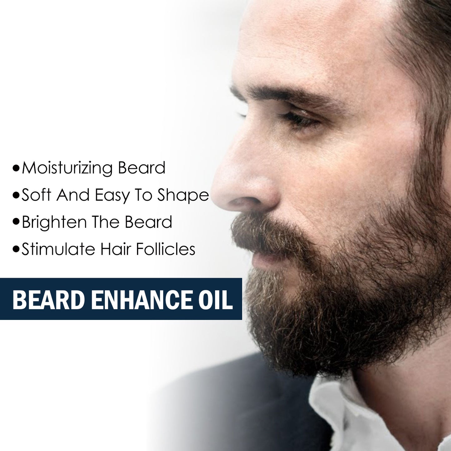 EELHOE Facial Hair Care Oil Strengthens Root And Moisturizes And Brightens Men's Facial Hair