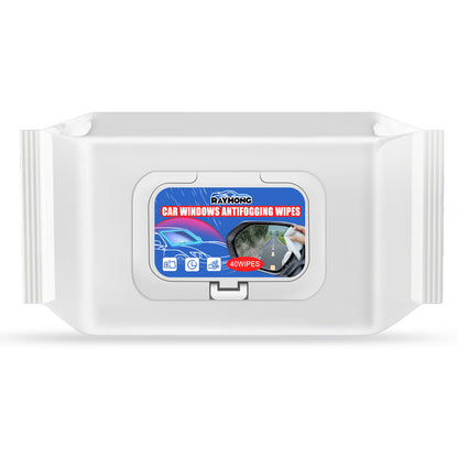 Rayhong Car Anti-Fog And Anti-Rain Wipes, Car Water-Free Glass Cleaning Anti-Fog And Anti-Rain Decontamination Wipes