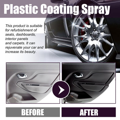 Automotive Plastic Spray, Car Interior Seat Instrument Panel Cleaning Decontamination Maintenance Refurbishment Cleaner
