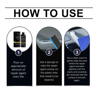 Automotive Nano Plastic Repair Agent Body Interior Decontamination Maintenance Renovation Repair Coating Crystal Plating Agent