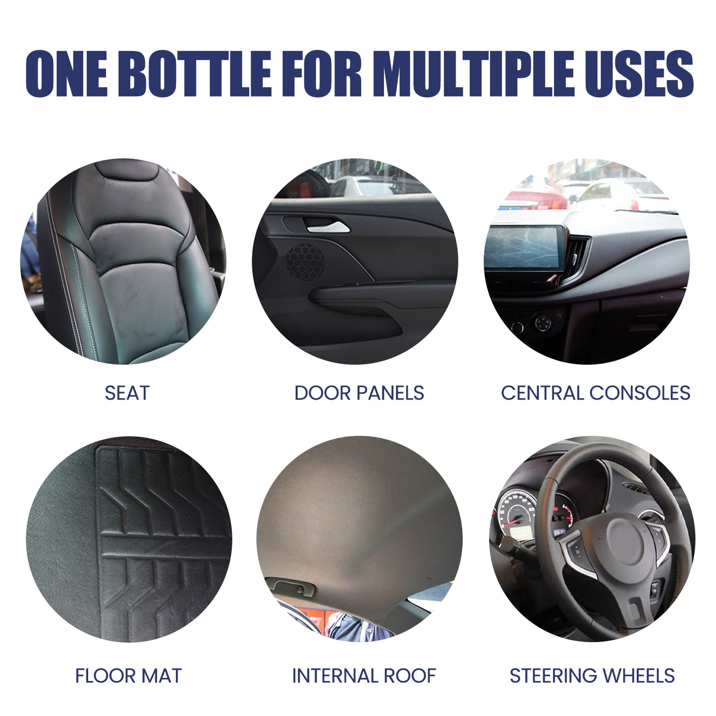 Car Stain Remover, Interior Seat Instrument Panel Cleaning Quick Decontamination Maintenance Refurbishment