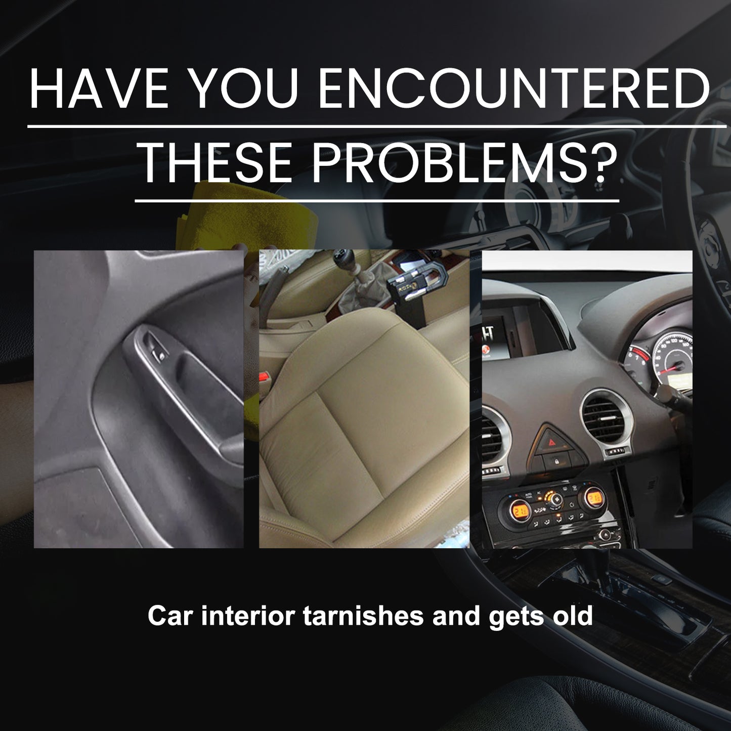 Car Interior Renovation Spray, Seat Interior Instrument Panel Cleaning Decontamination Maintenance Refurbishing Care Agent