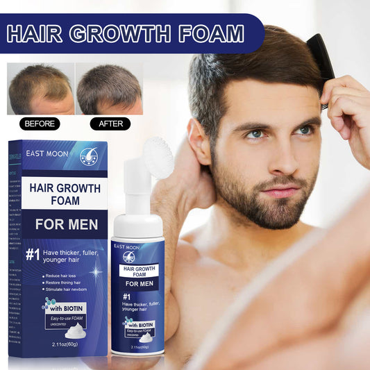 East Moon Men's Dense Hair Foam Machine, Repair Hair Root Follicle Men's Hair Thick Moisturizing Foam