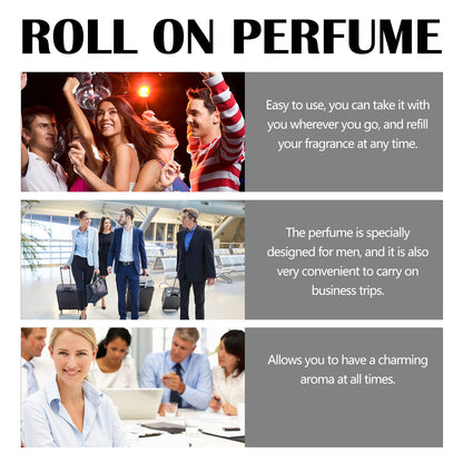 Roll On Perfume, Travel Pack Concentrated Long Lasting Fragrance Body Fragrance Natural Fresh Light Fragrance Ball Perfume