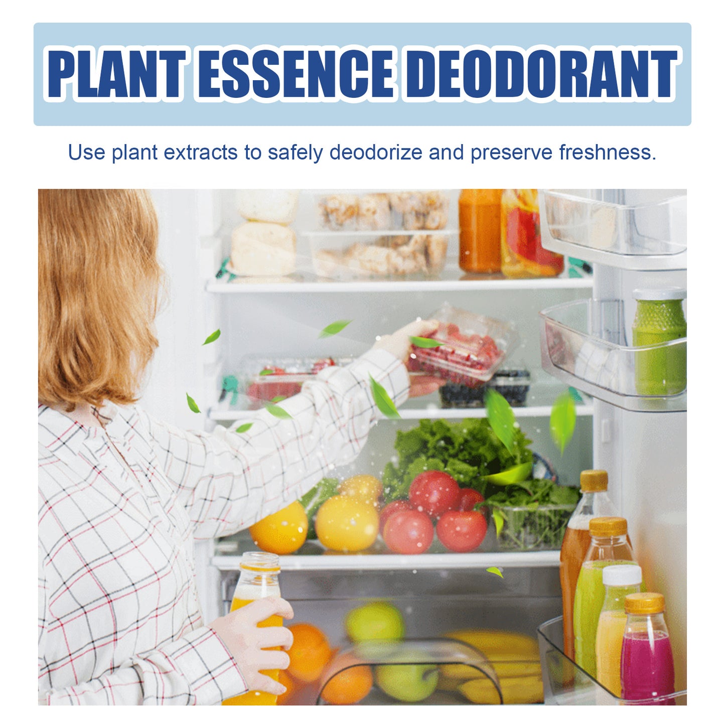 Refrigerator Deodorizer Purifying Gel, Indoor Refrigerator Deodorization Purification Fresh-Keeping Anti-Channeling Clean Odor