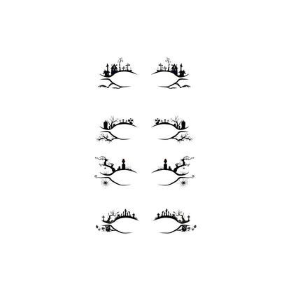 EELHOE Halloween Eyeliner Stick Scary Fashion Party Makeup Kit Bat Spider Decorative Eyeliner Eyeshadow Stick