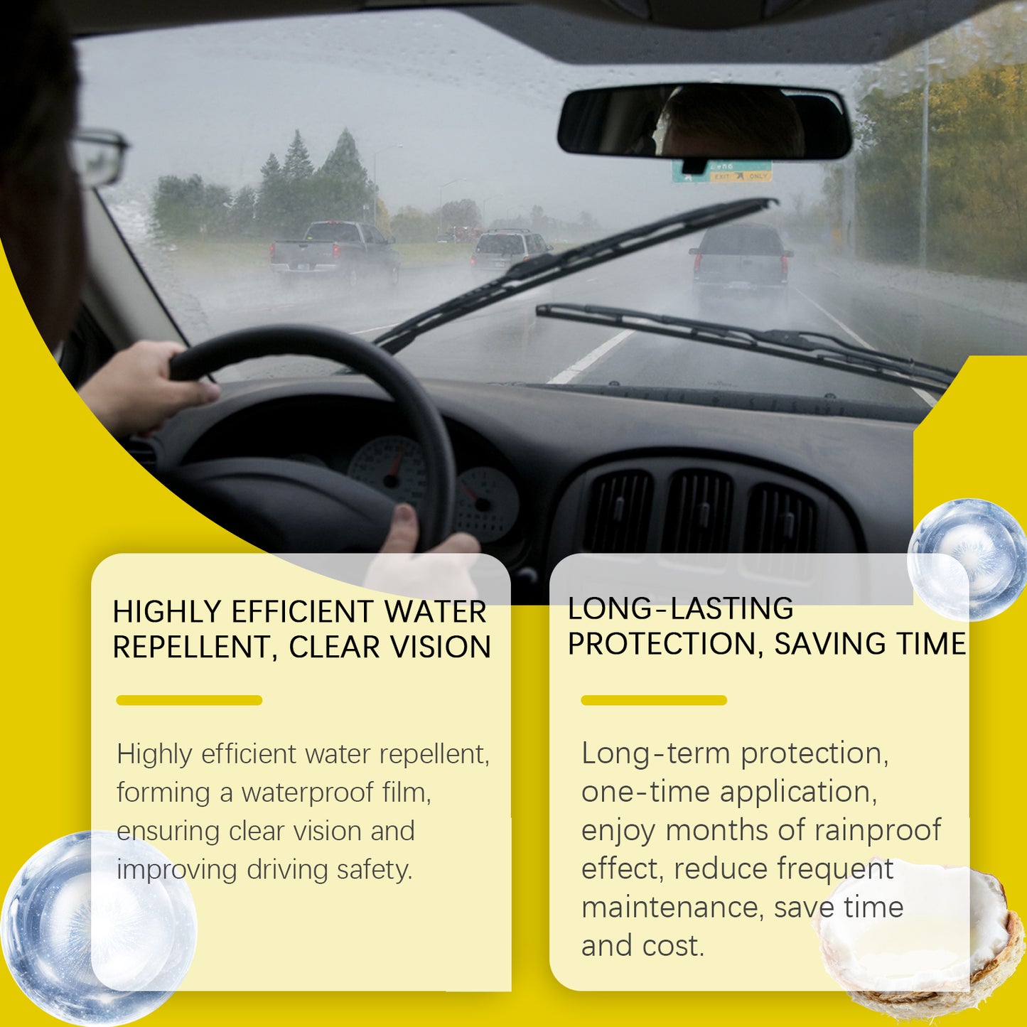 Car Glass Anti-Rain And Anti-Fog Cleaning Coating Agent Car Windshield Cleaning Anti-Rain Mist Spray