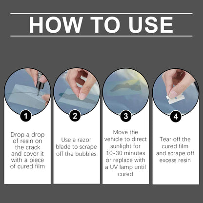 Automotive Windshield Crack Care Solution Automotive Glass Care Tool Crack Glass Adhesive Solution