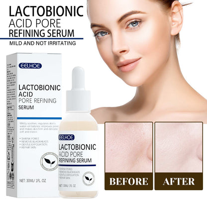 EELHOE Lactosyl Acid Pore Narrowing Essence Skin Elastic Delicate Cleansing Blackhead Skin Care Essence
