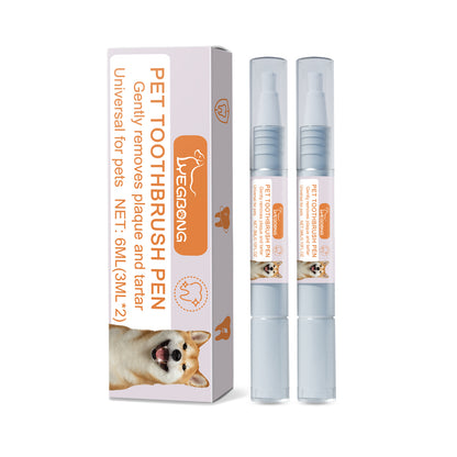 Pet Toothbrush Pen Dog Cat Tartar Stone Cleaning Remove Bad Breath Remove Odor Cleaning Pen