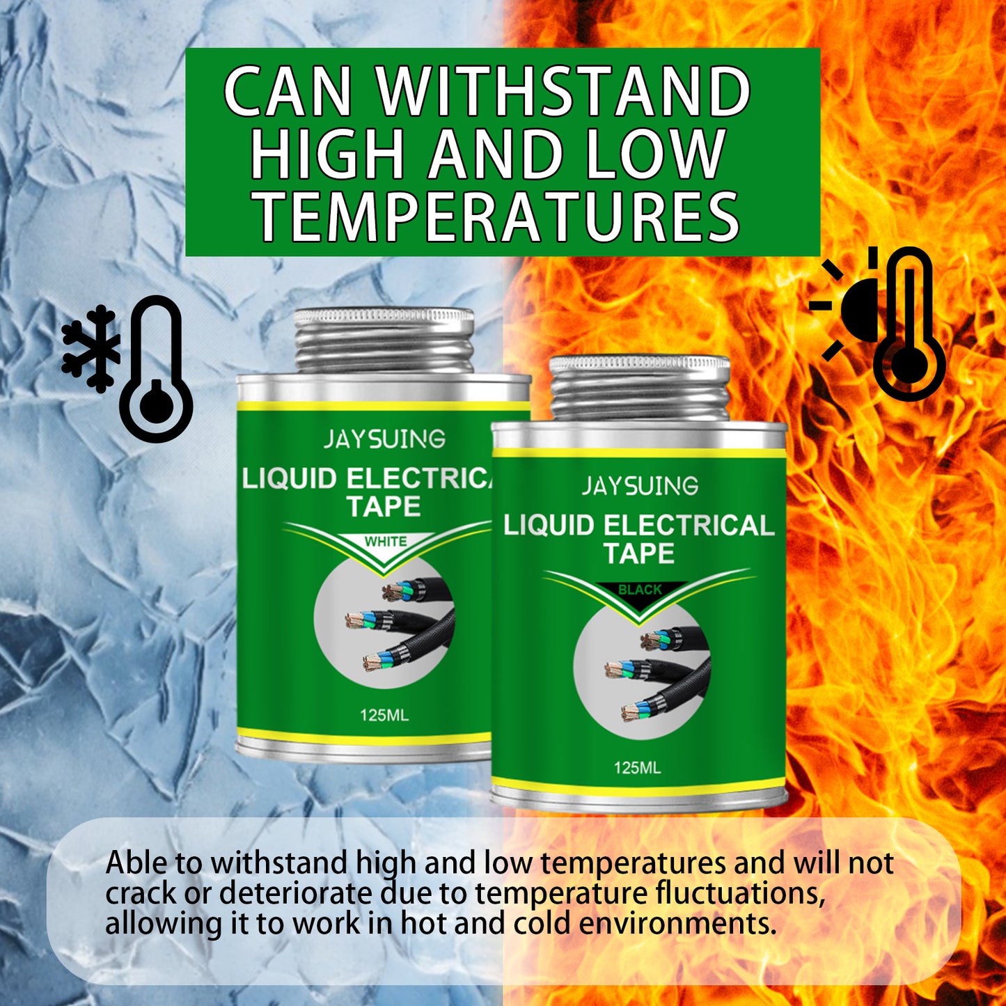 Jaysuing Insulating Adhesive Heat Insulation, Water Resistance And High Temperature Protection Electrical Joints Are Connected With Liquid Electrical Tape