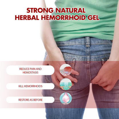 Strong Natural Herbal Hemorrhoid Gel, Repair Anal Relief Itching Discomfort And Hemorrhoid Treatment Gel