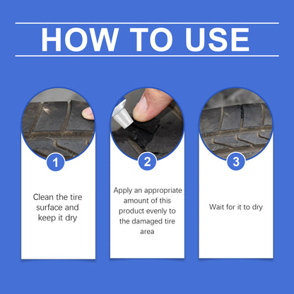 Rayhong Tire Repair Glue, Repair Car Tire Side Cracks And Scratches Tire Maintenance Repair Glue