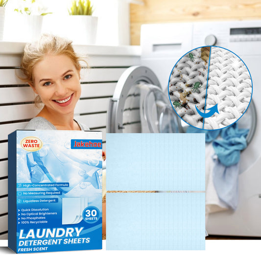 Laundry Detergent Sheets, Gentle Cleaning Clothes Stains Stains Soft Color Protection Lasting Fragrance Laundry Tablets