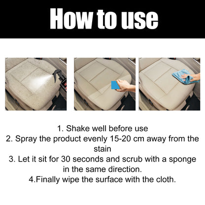 Coating Agent, Car Interior Seat Instrument Panel Clean Stains Polish Maintenance Refurbishment Cleaner