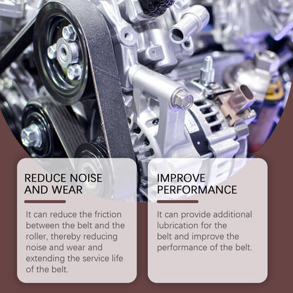 Homonth Automobile Engine Belt Lubricant, Automobile Belt Abnormal Sound Aging Rubber Strip Protection And Maintenance Agent