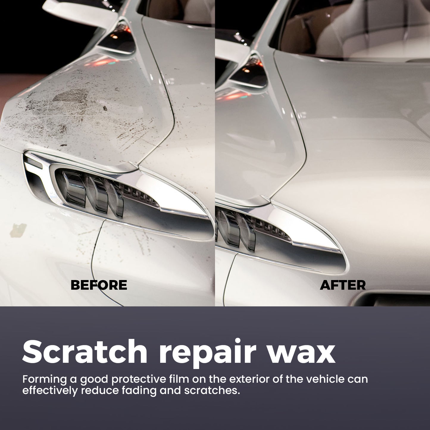 Scratch Repair Wax, Car Paint Scratches Repair Clean Stains Polishing Maintenance Refurbished Car Wax