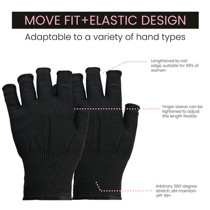 Anti-UV Glove, Anti-Suntan Hand Baking Lamp Blocking Gloves For Nail Lighting
