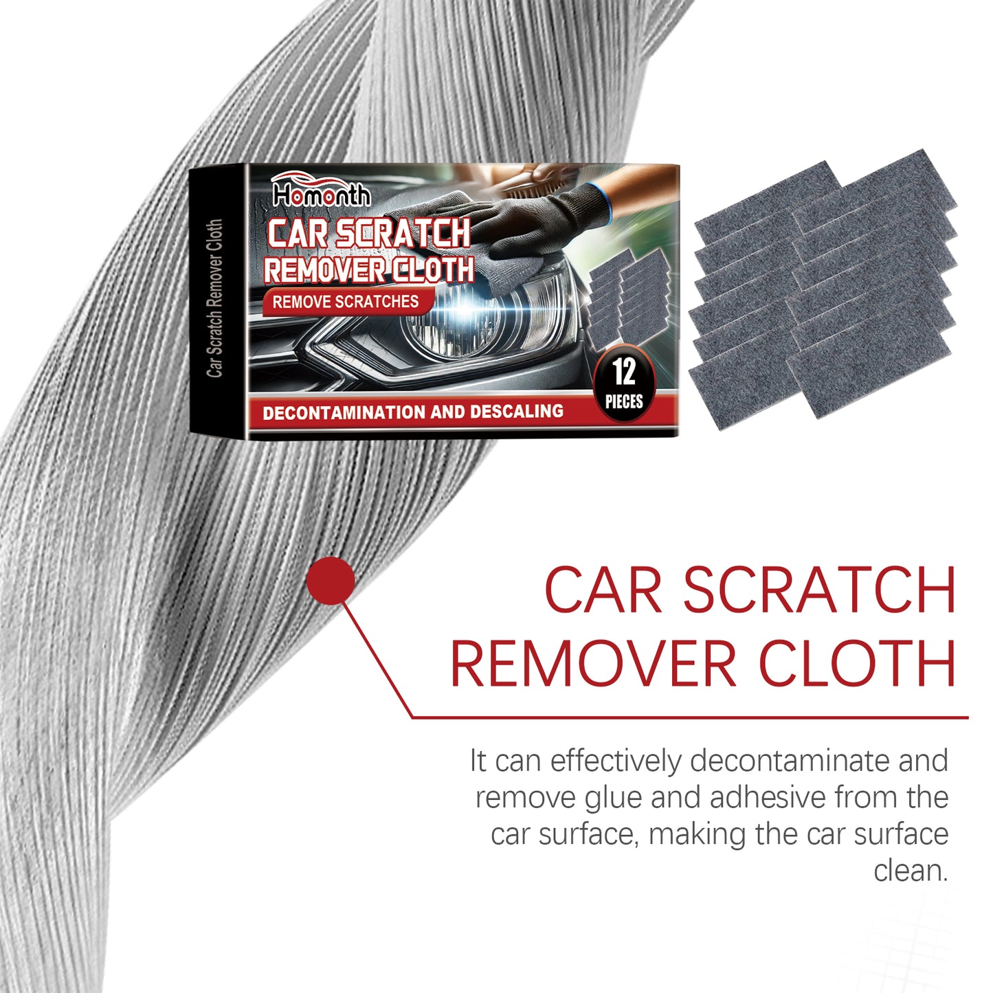 Car Scratch Remover Cloth, Car Scratch Repair Car Paint Polishing Scratches Quick Water Stain Cleaning Cloth