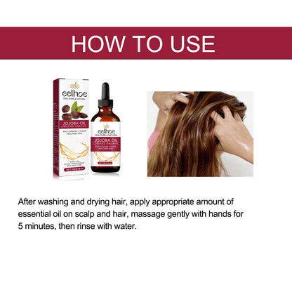 Jojoba Oil Hair Conditioner, Massage Nourishes And Repairs Hair Roots Strong, Smooth And Dense Hair Conditioner