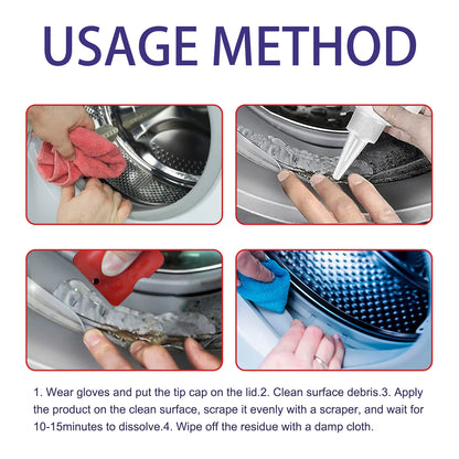 Mildew Removal Cream, Wall Stains Tile Sink Crevices Washing Machine Silicone Ring Mold Remover