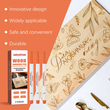 Jakehoe Burning Pyrograph Pen Wood Burning Effect Burning Pyrograph Pen Art Marker Pyrograph Pen Burning Pen