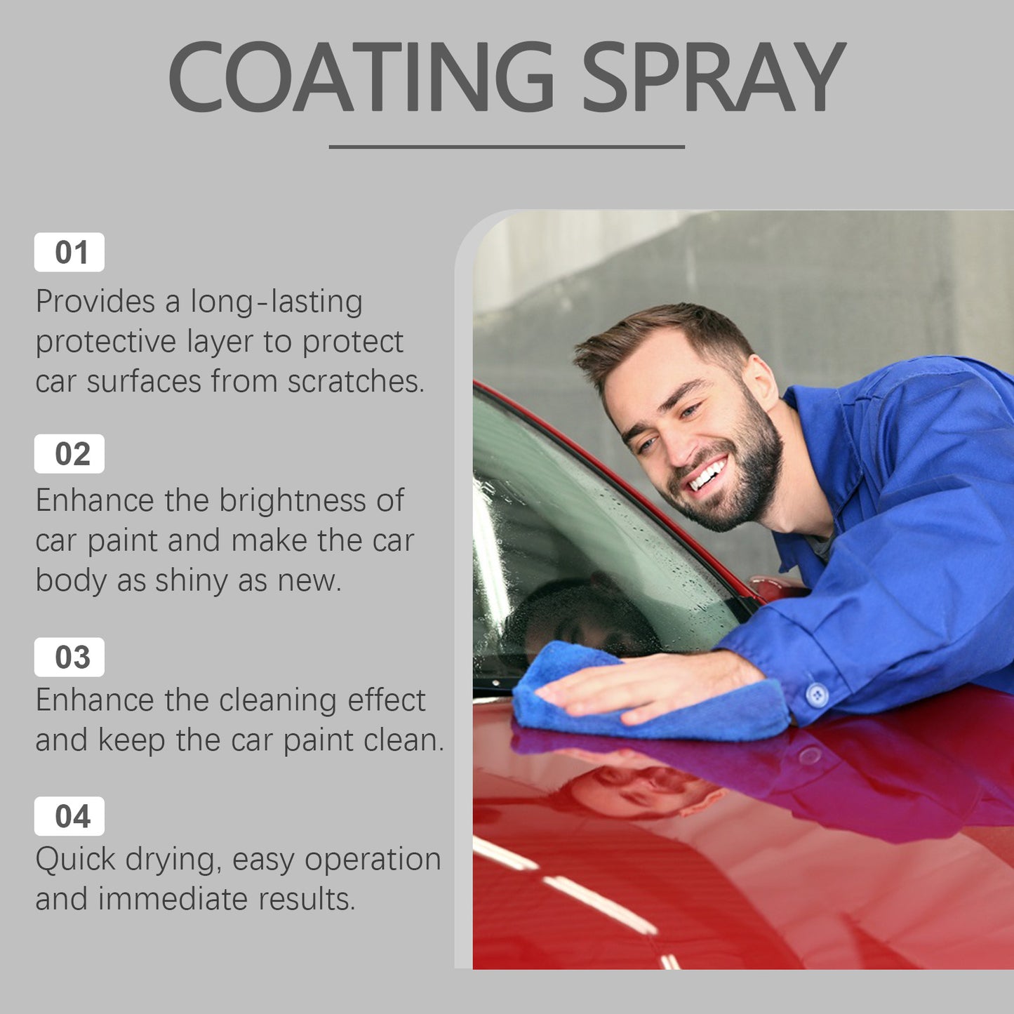 Car Coating Agent, Car Refurbishment Decontamination Brightening Finish Waxing Polishing Maintenance Car Coating Agent