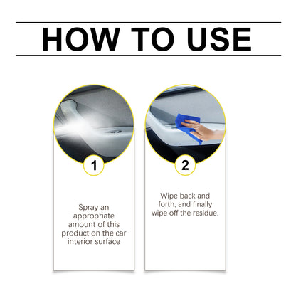 Multi-Functional Interior Cleaner The Interior Of The Steering Wheel Seat Is As Bright As A New Cleaner