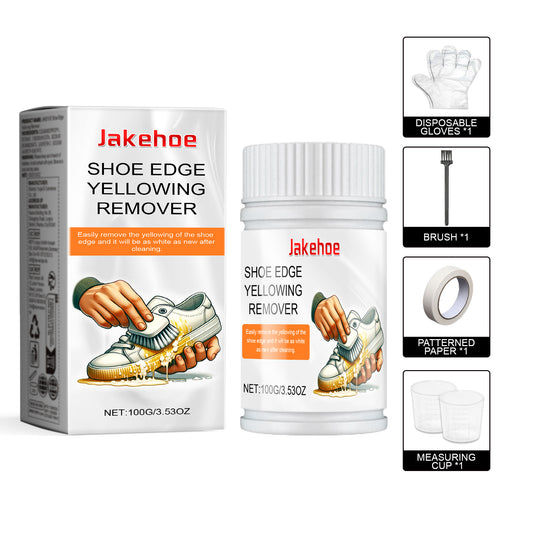 Little White Shoe Cleaner, Small White Shoes Sneakers Clean Upper Dirt Yellow Edge Brightening White Cleaning Lotion