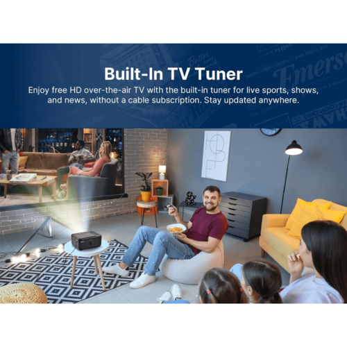 Emerson 120" Home Theater LCD Projector with Built-In TV Tuner and DVD