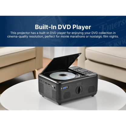 Emerson 120" Home Theater LCD Projector with Built-In TV Tuner and DVD