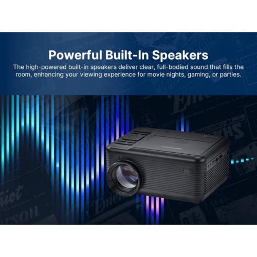 Emerson 120" Home Theater LCD Projector with Built-In TV Tuner and DVD