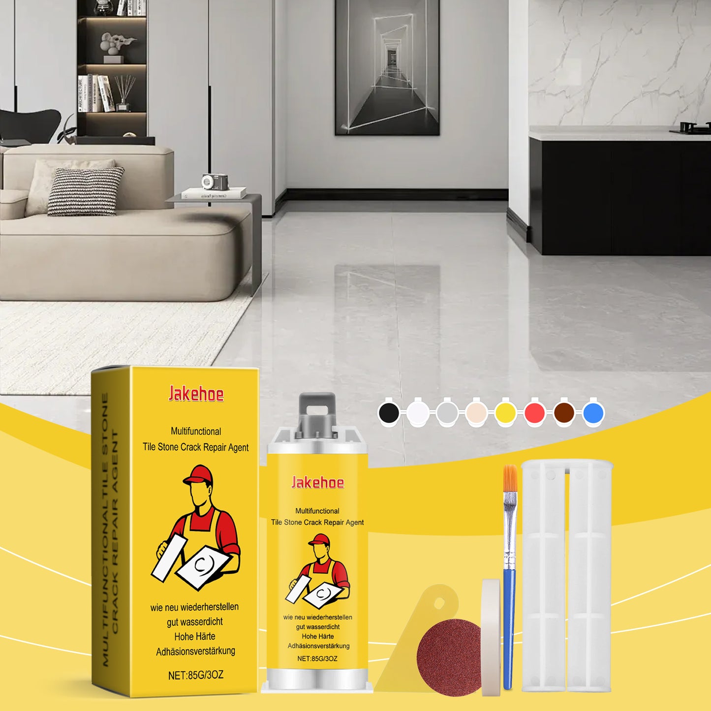 Jakehoe Tile Crack Repair Glue Tile Repair Glazed Marble Pit Ceramic Crack