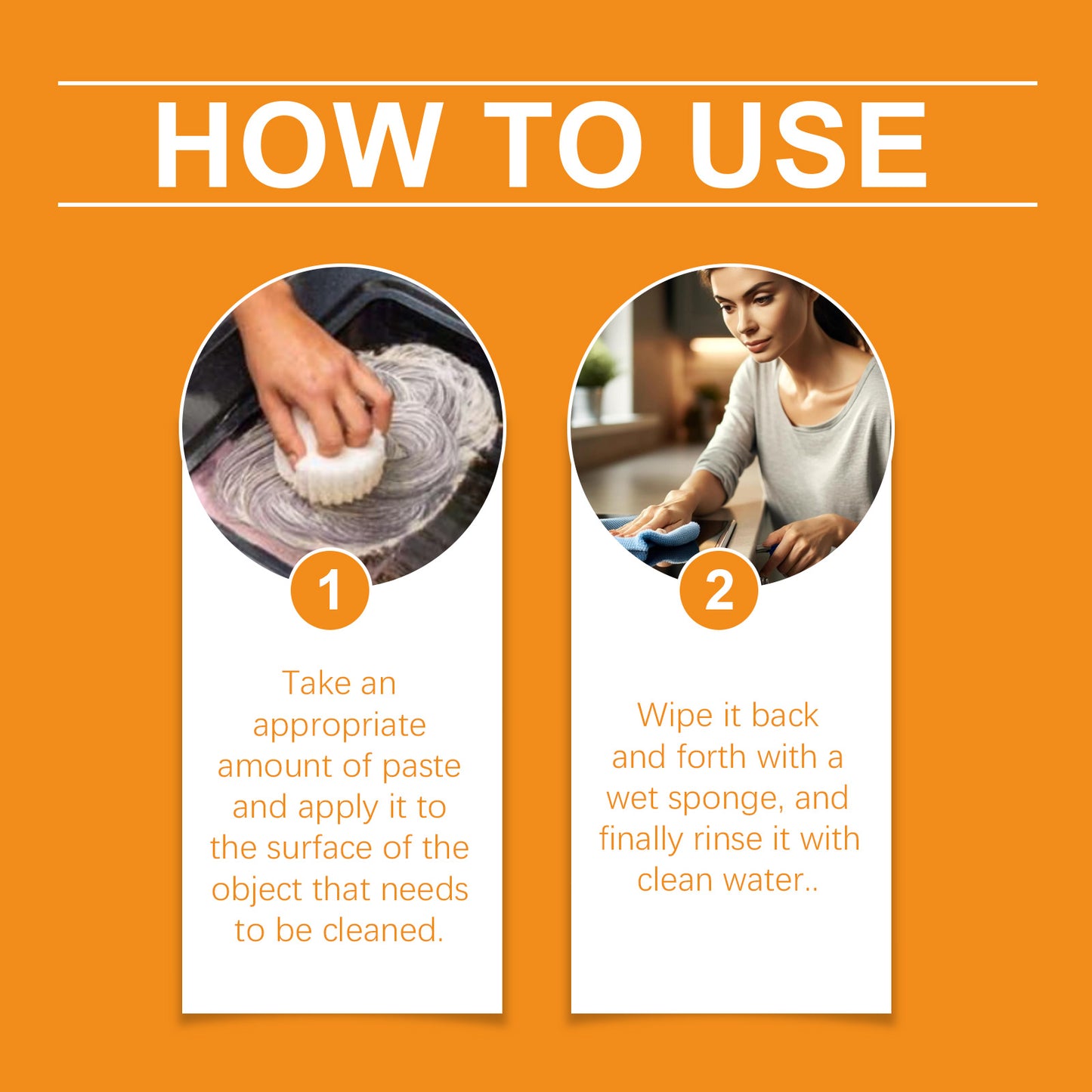 Multi-Purpose Cleaning Cream, Kitchen Stove To Remove Stains And Oil Stains Polishing Surface Multi-Purpose Cleaner