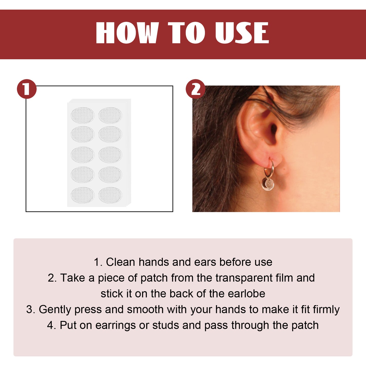 Invisible Earlobe Support Patch Earlobe Support Patch Invisible Protective Earlobe Support Patch Protection Patch
