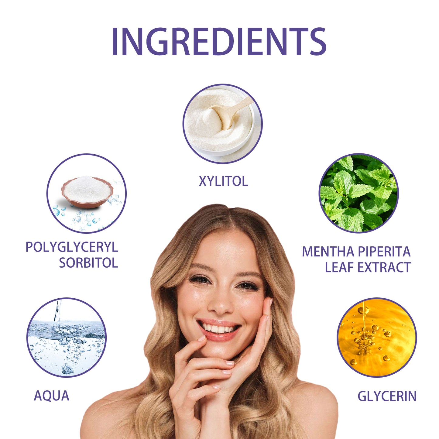 Teeth Whitening Correction Serum Purple Toothpaste, Clean Tooth Stains Brightening White Mild Gingival Care Breath Fresh And Deodorizing