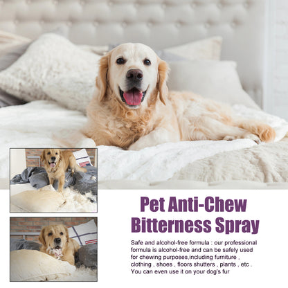 Yegbong Anti-Chewing Bitter Spray For Pets, Prevent Dogs Tearing Apart Homes Scratching And Biting Long-Lasting Indoor Repellent Spray